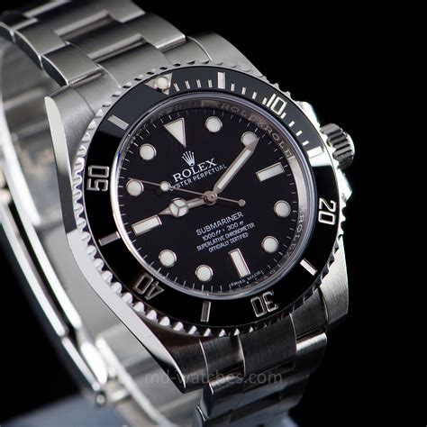 rolex black submariner oyster bracelet|rolex submariner no date price.